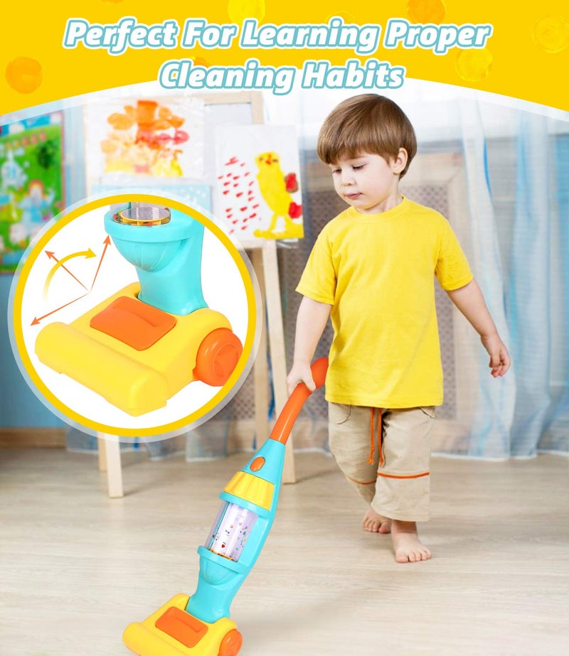 EP EXERCISE N PLAY Kids Vacuum Cleaner Toy Set, Toy Vacuum Cleaner With Light Realistic Sounds & Whirling Stars, Pretend Role Play Household House Keeping Cleaning Play Set Learning Toys For Kids Toddlers Girls Boys Toy - Image 2